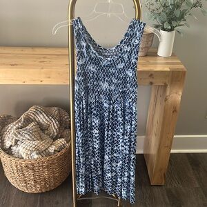 Blue Patterned Dress